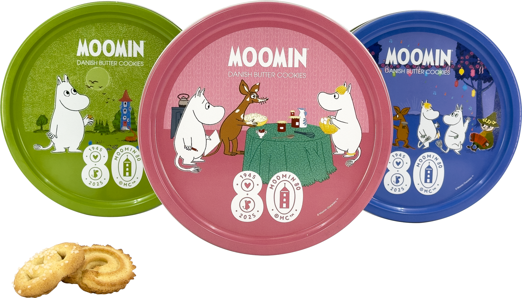 Máslové Sušenky v plechovce MOOMIN 430 g Limitovaná edice Mumínci Dárek