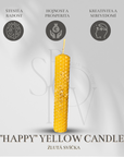 Sirov Candle  "Happy" Yellow candle