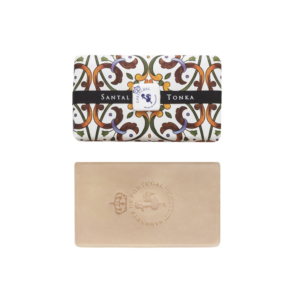 CASTELBEL Tuhé mýdlo s mýdlenkou, 200 g – Tiles Santal Tonka