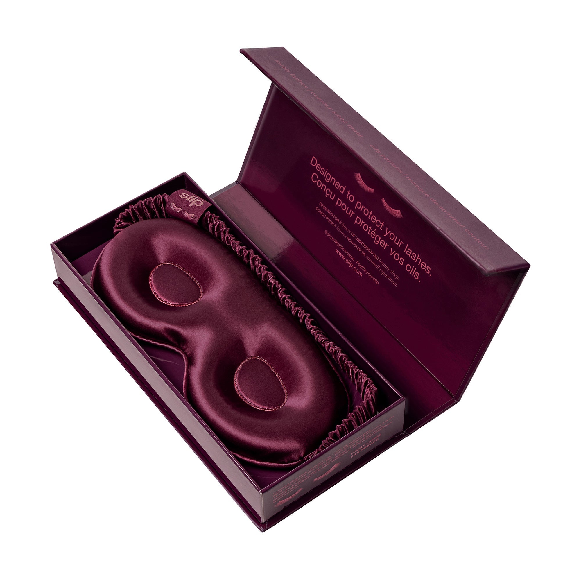 SLIP Silk Contour Sleep Mask Crimson