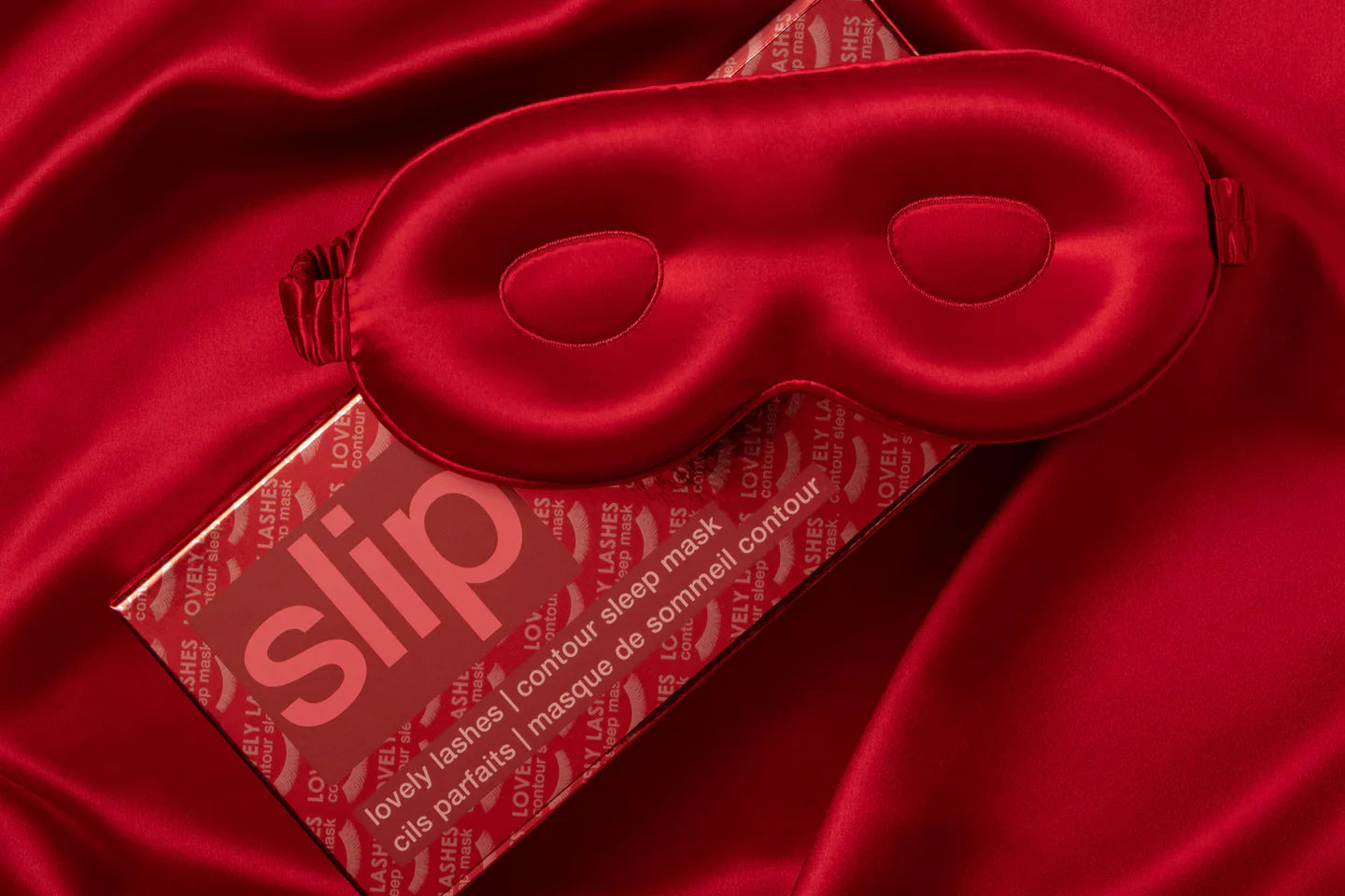 SLIP Silk Contour Sleep Mask Scarlet