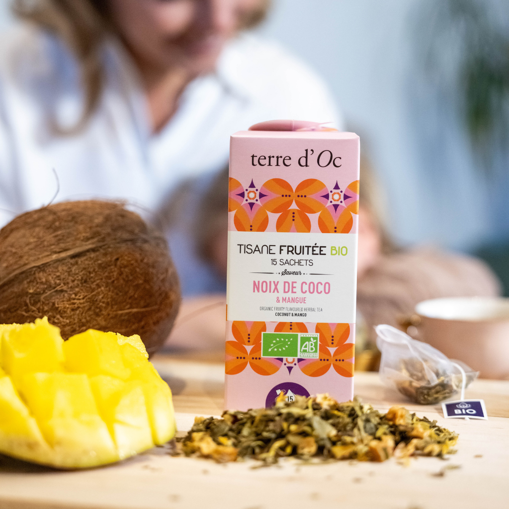 Terre d'Oc BIO ovocno-bylinný čaj, 15 čajových sáčků