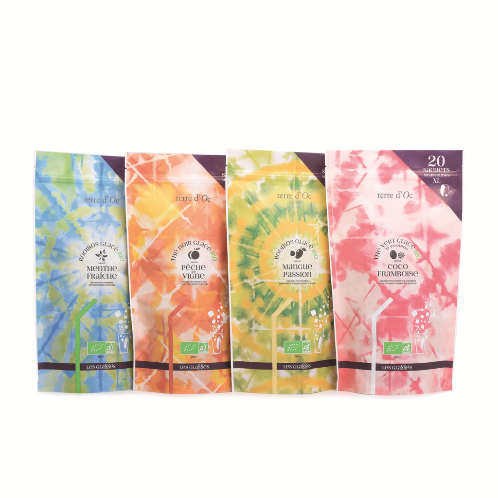 Terre d'Oc Mangue &amp; Passion BIO Rooibos ledový čaj, 20 čajových sáčků