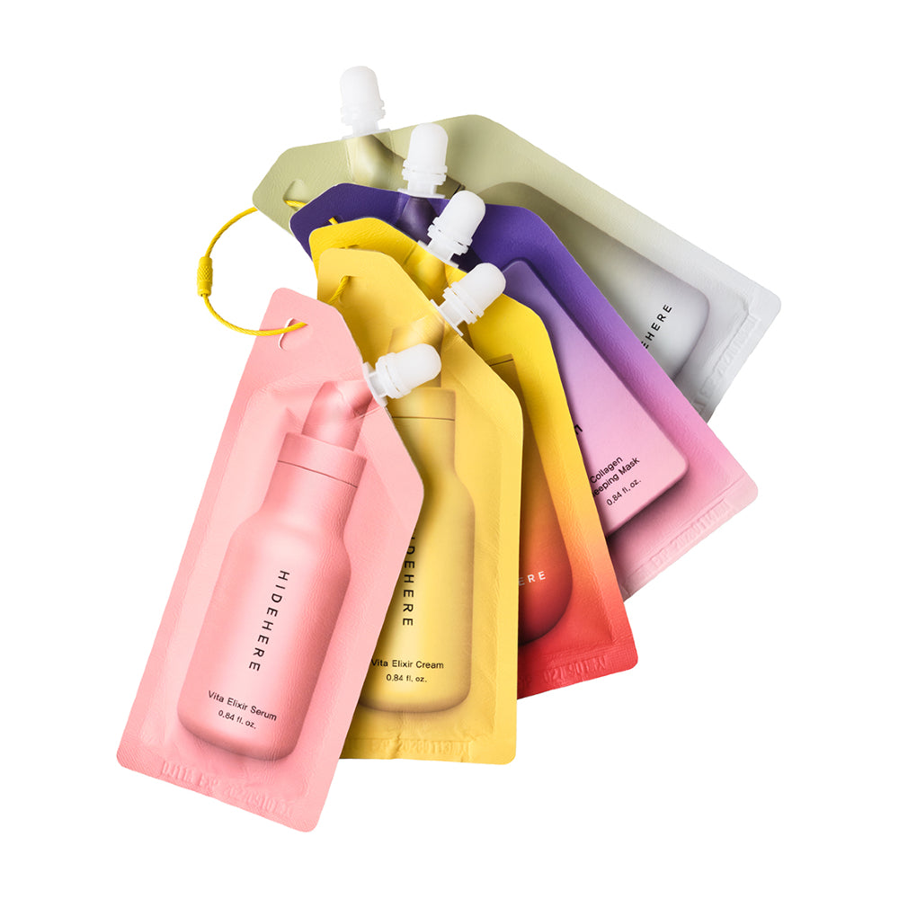 HIDEHERE | Vita Elixir Edition – kompletní rutina pro rozjasnění pleti 5 × 25 ml