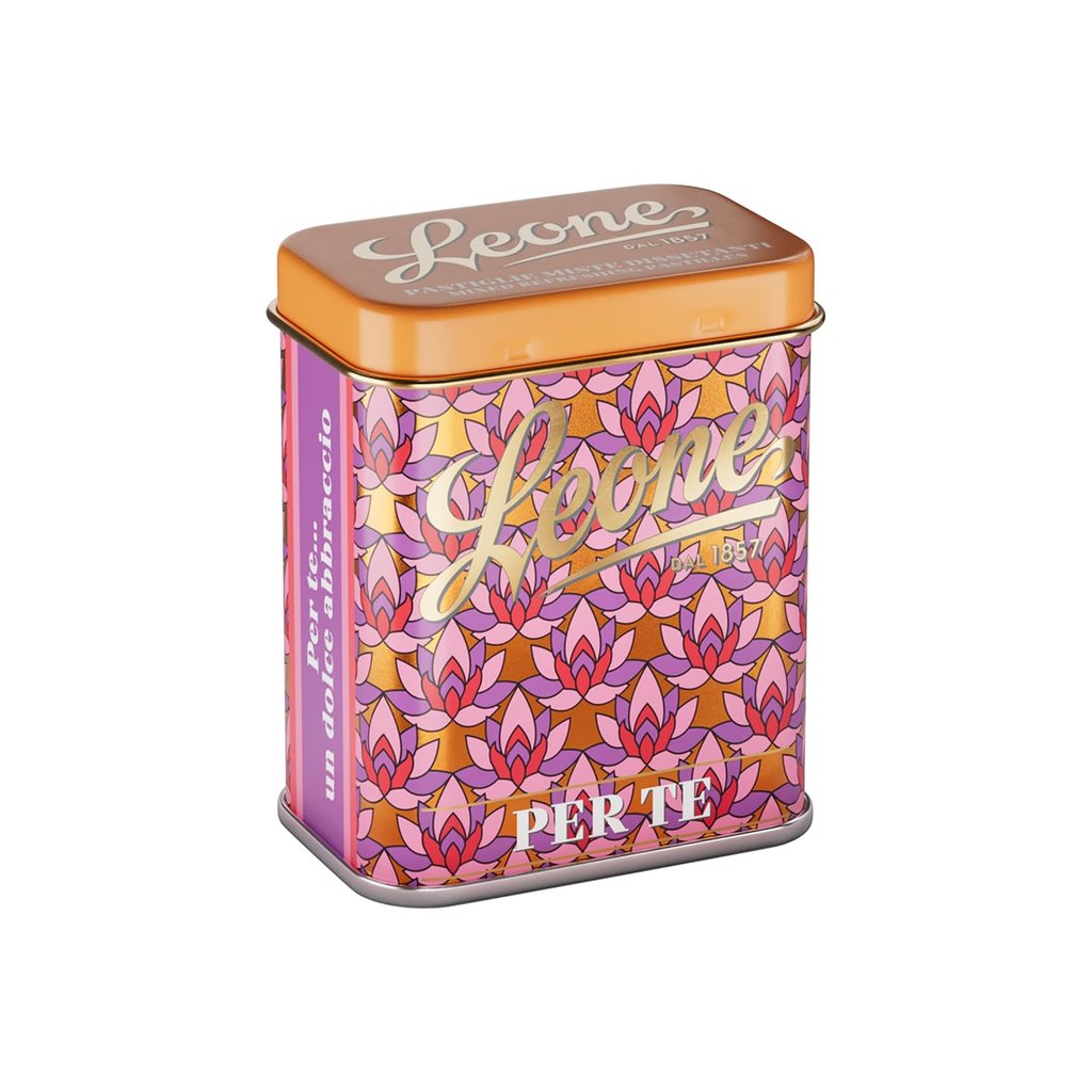 Leone 1857 Love  Ovocné pastilky v plechové dóze, 30 g