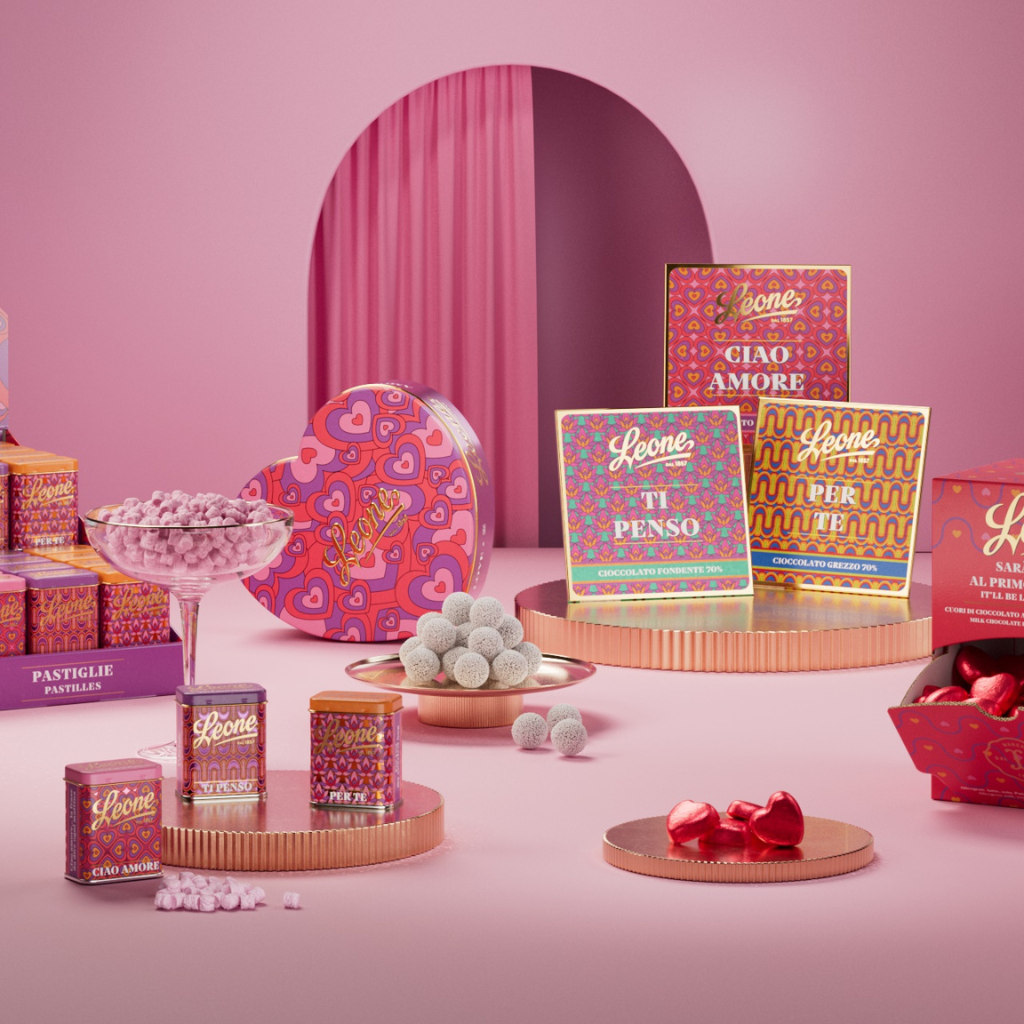 Leone 1857 Love  Ovocné pastilky v plechové dóze, 30 g