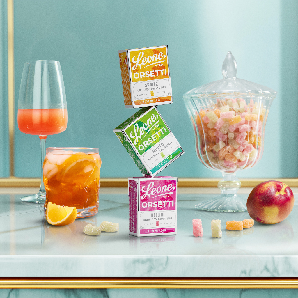 Pastiglie Leone Orsetti Gommosi Spritz  Gumoví medvídci s příchutí