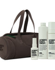 AUTHENTIC BEAUTY CONCEPT Amplify – dárková vlasová sada s kabelkou Soft-Touch Barrel Bag Cocoa Powder
