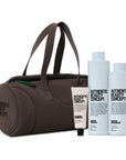 AUTHENTIC BEAUTY CONCEPT Hydrate – dárková vlasová sada s kabelkou Soft-Touch Barrel Bag Cocoa Powder
