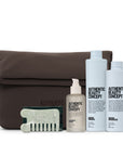 AUTHENTIC BEAUTY CONCEPT Wellness Pack – Hydrate péče, olej, jadeitový hřeben a kosmetická taštička
