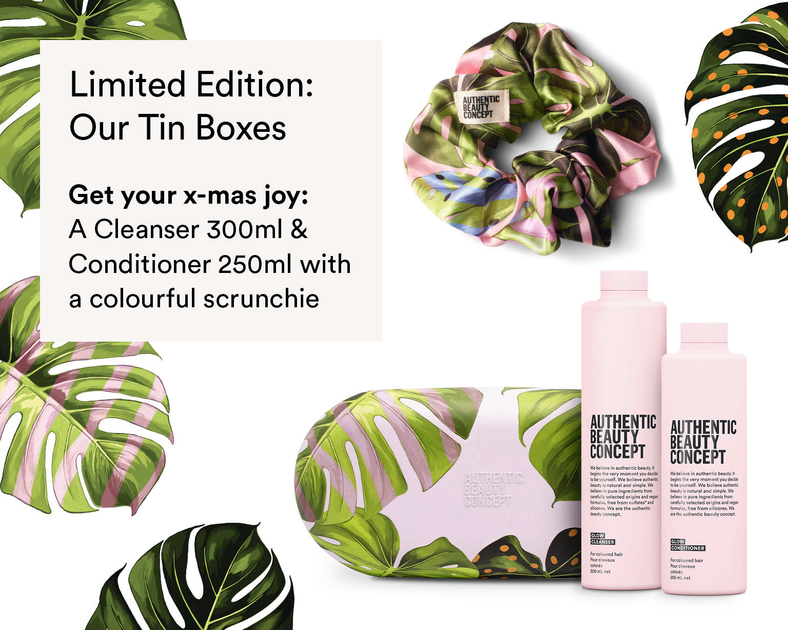 Glow Authentic Beauty Concept - Šampon a kondicionér oplachovej - Plechová dóza