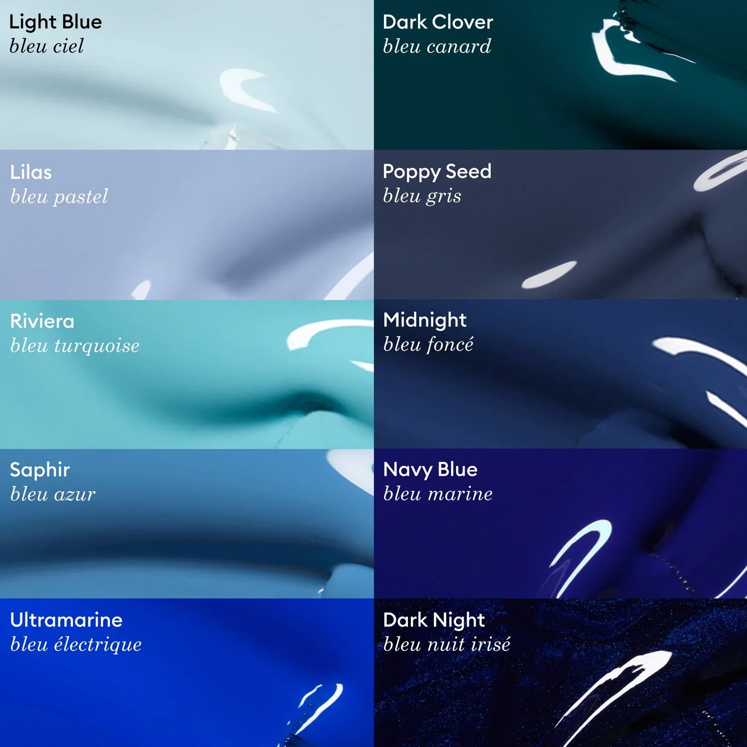 Green Flash LED lak NAVY BLUE