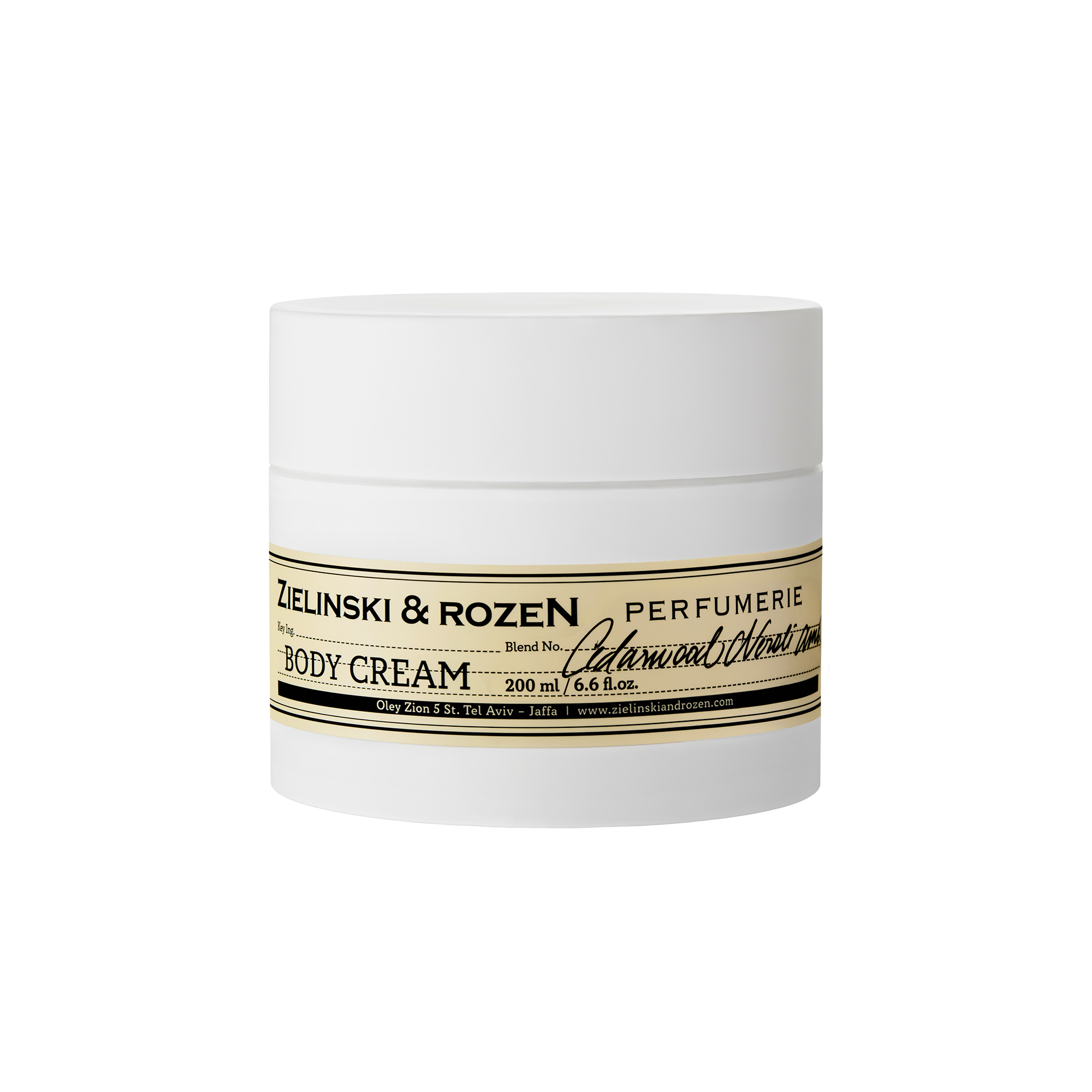 Zielinski &amp; Rozen | Body cream Cedarwood, Neroli, Amber 200 ml