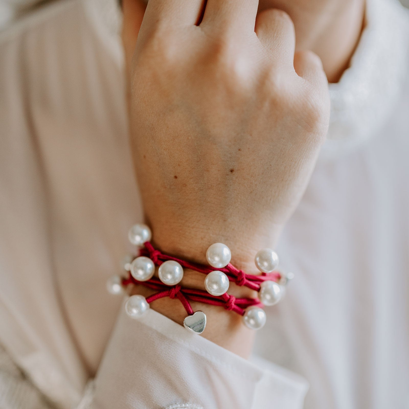 pearl cluster burgundy