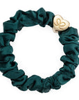 by Eloise London Gold Heart Silk Scrunchie