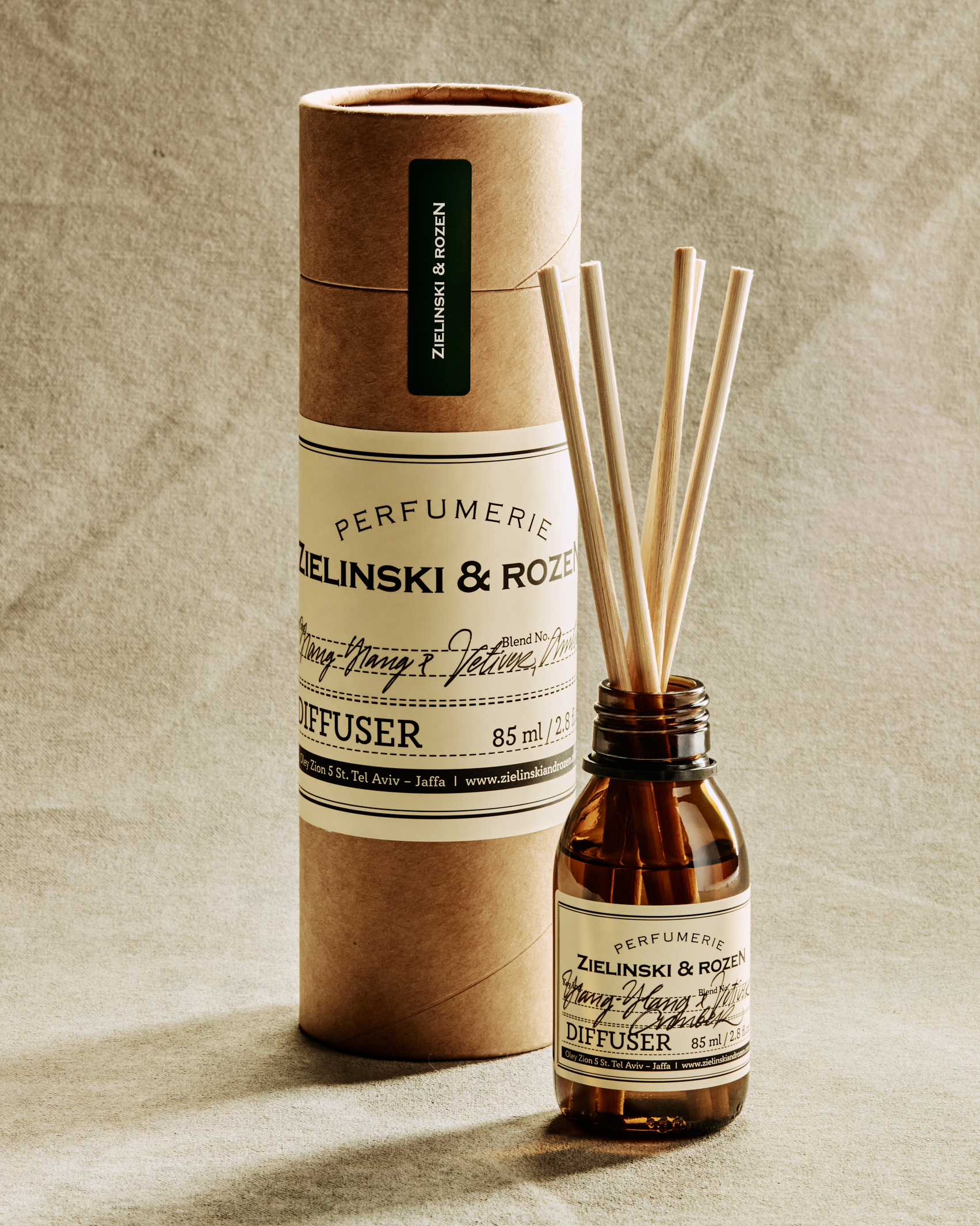 Zielinski &amp; Rozen | Diffuser Ylang-Ylang &amp; Vetiver, Amber 85 ml