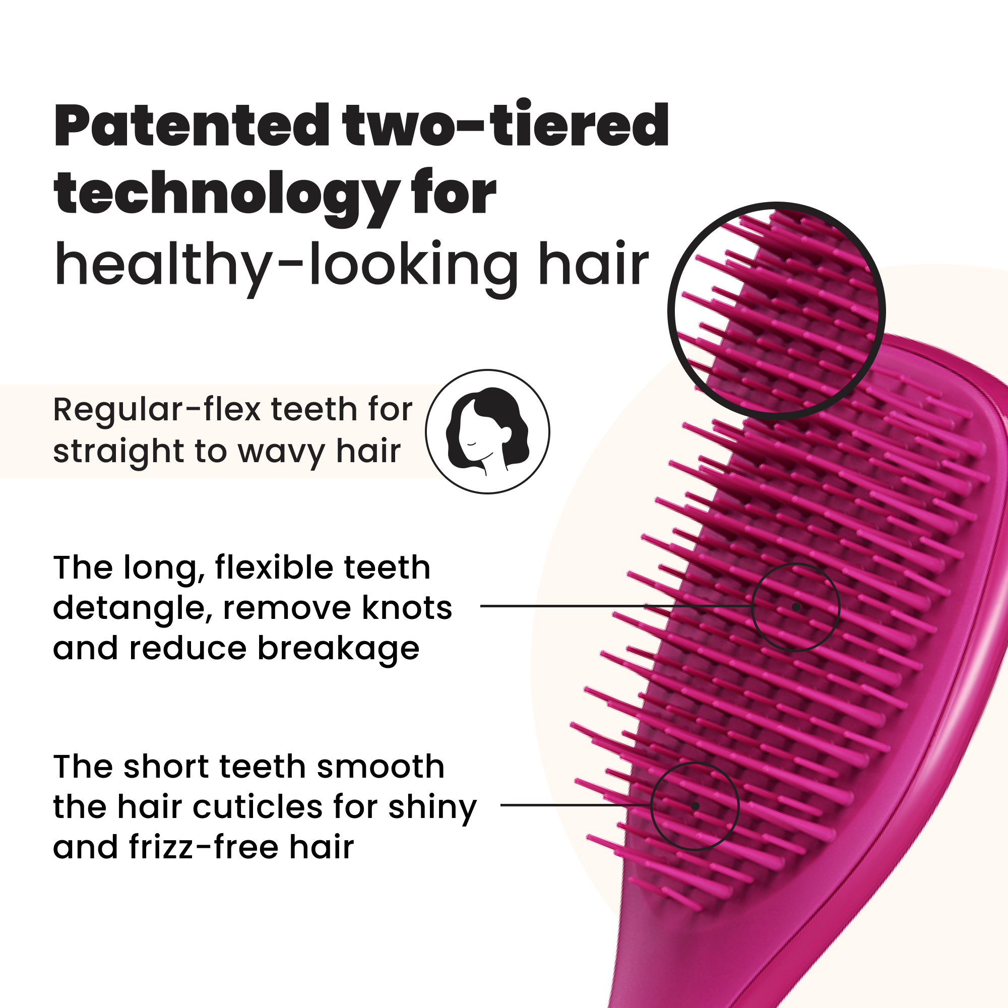 The Ultimate Detangler Electric Raspberry