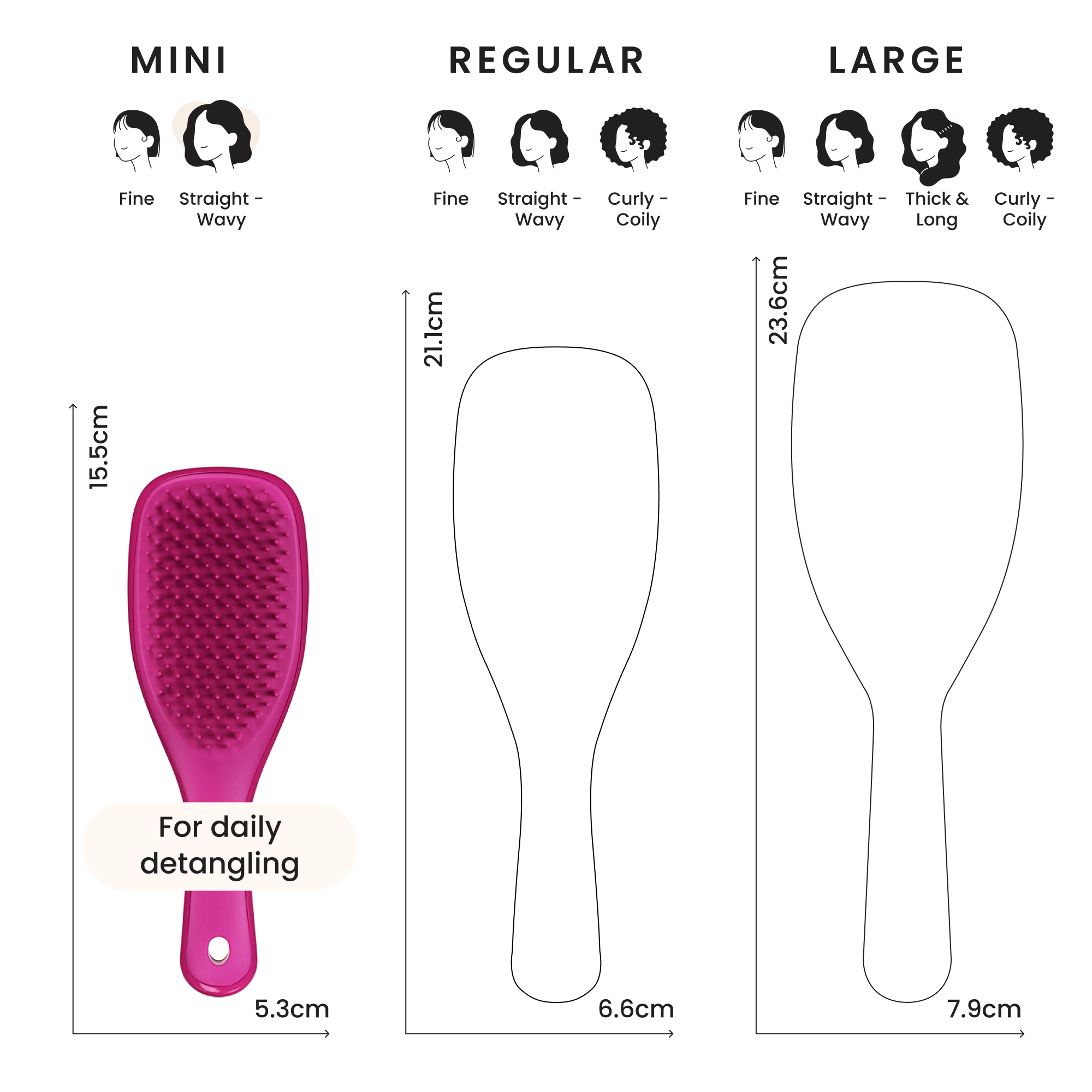 The Ultimate Detangler Electric Raspberry