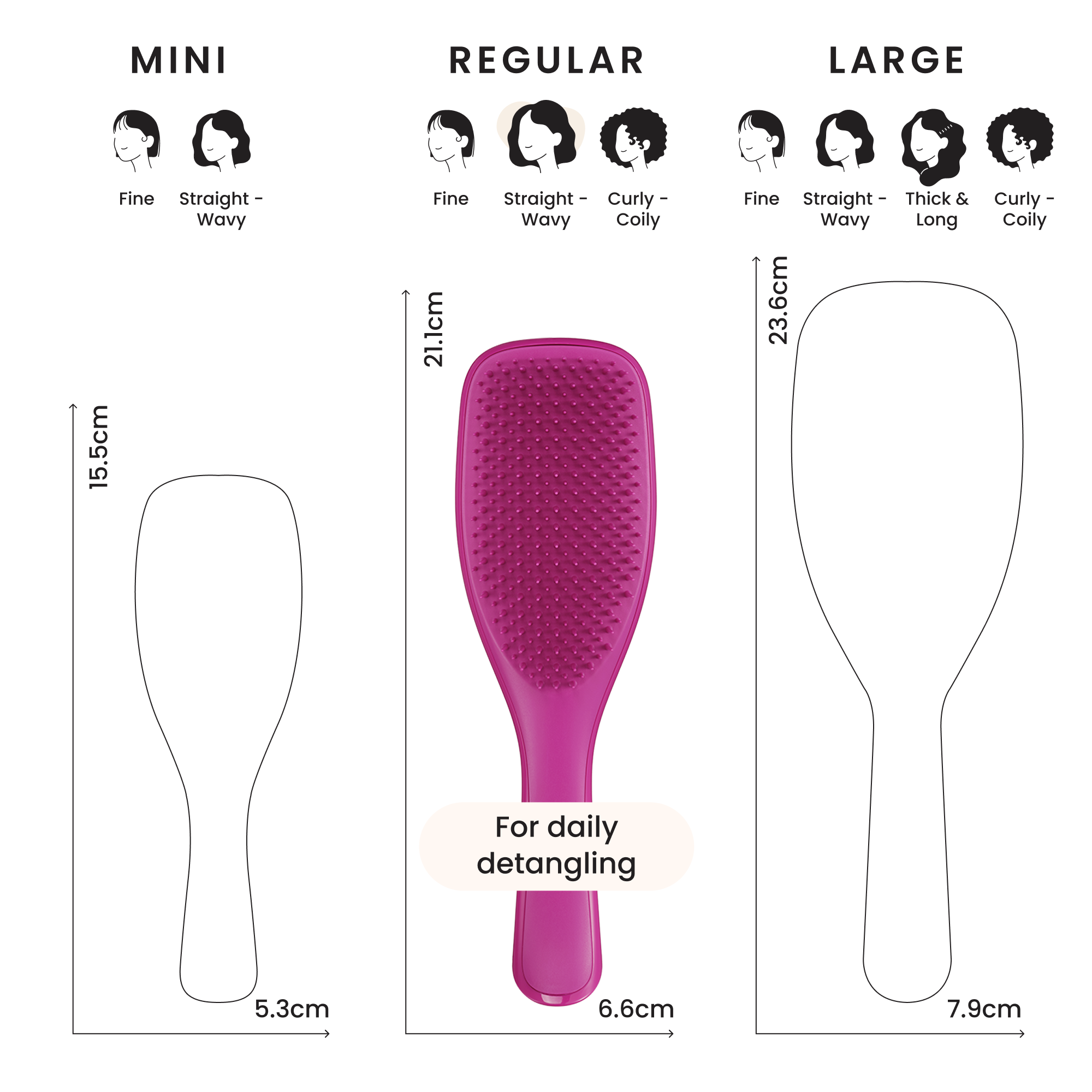 The Ultimate Detangler Electric Raspberry