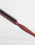 Fiona Franchimon Backcomb Hair Brush designed for volume and texture with natural bristles and wooden handle.