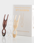 Nº 1 HAIRPIN | London Collection | Set Transparent, Soft Beige and Brown