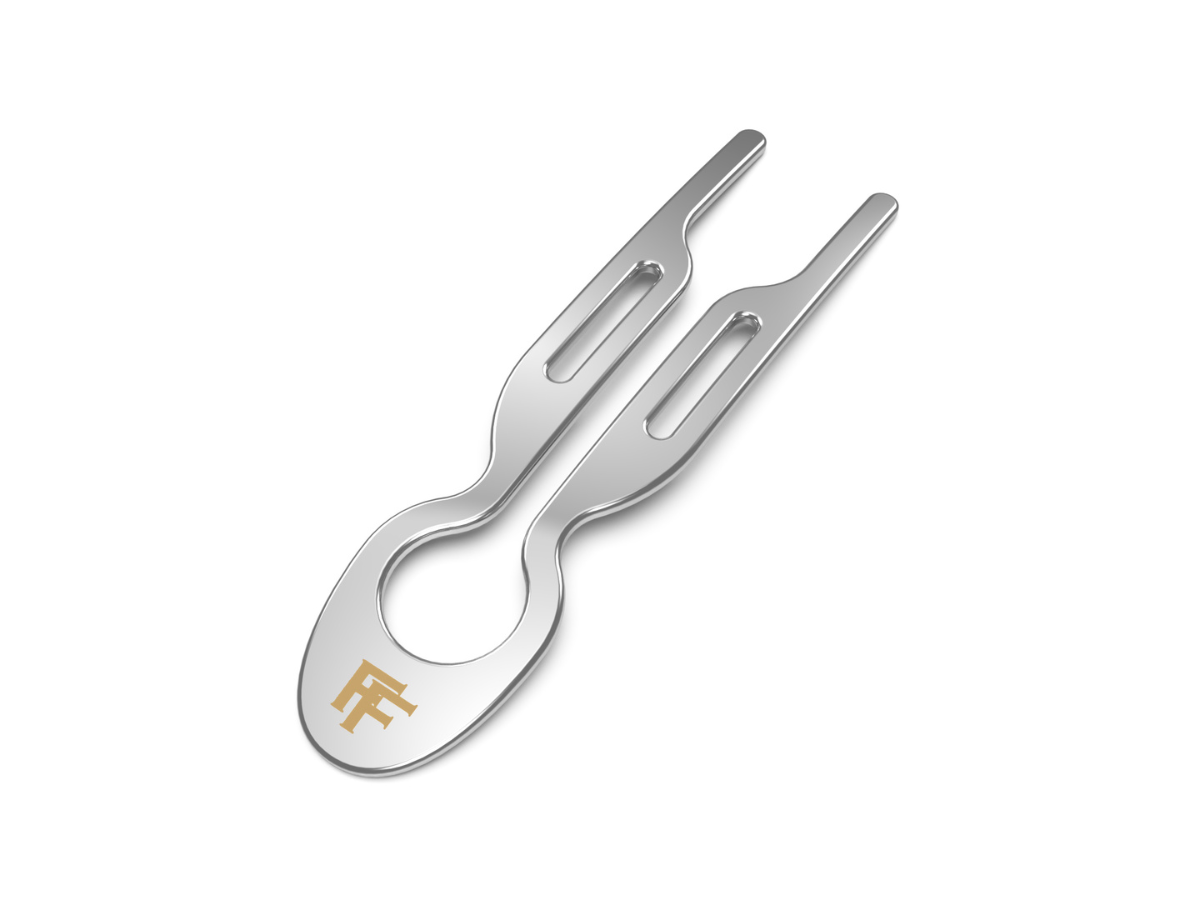 Nº1 HAIRPIN Steel | White Gold finish