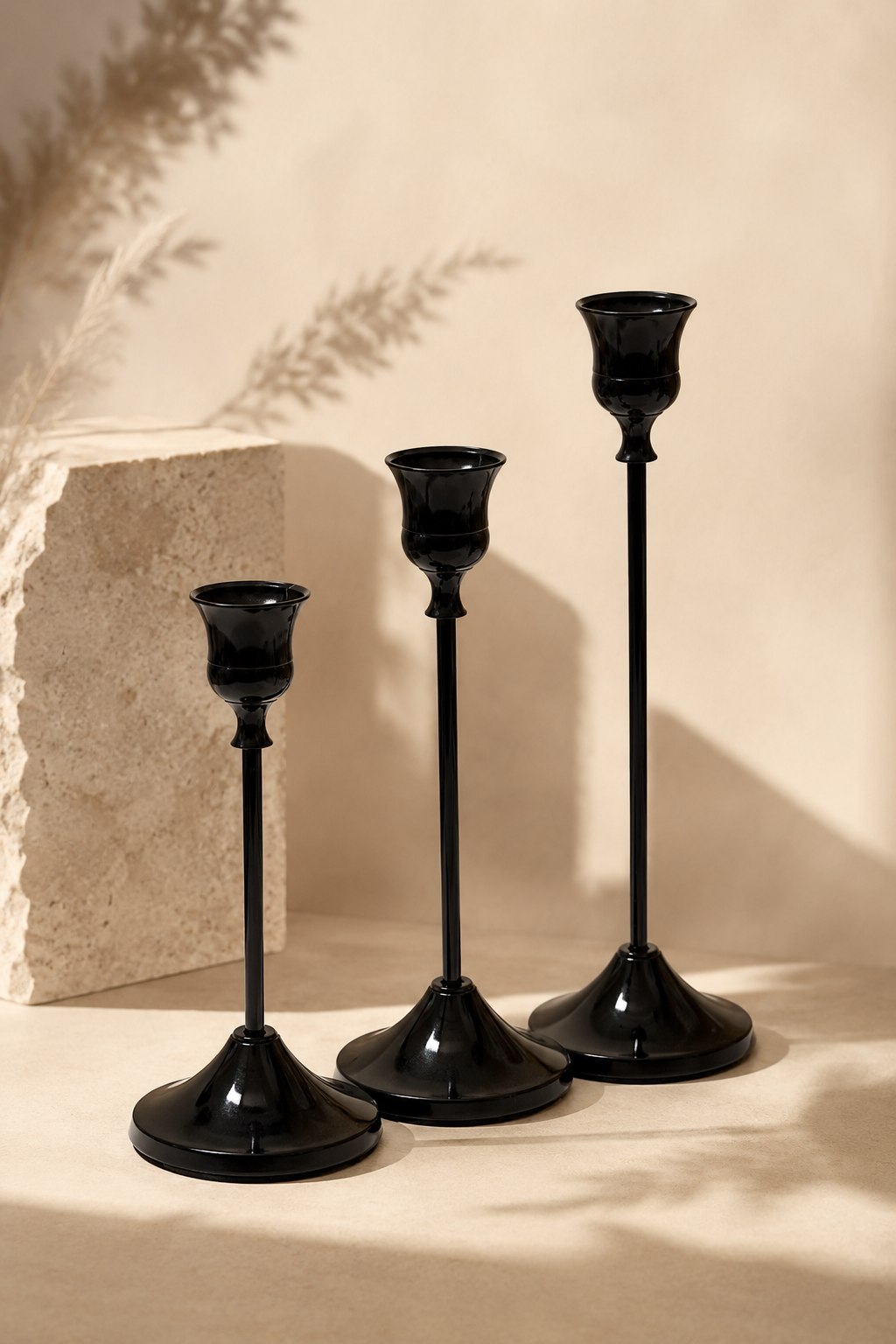 SIROV Black Candle Holder