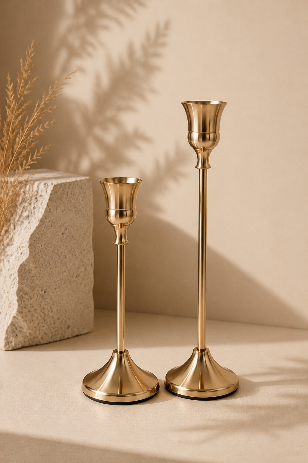 SIROV Gold Rose Candle Holder