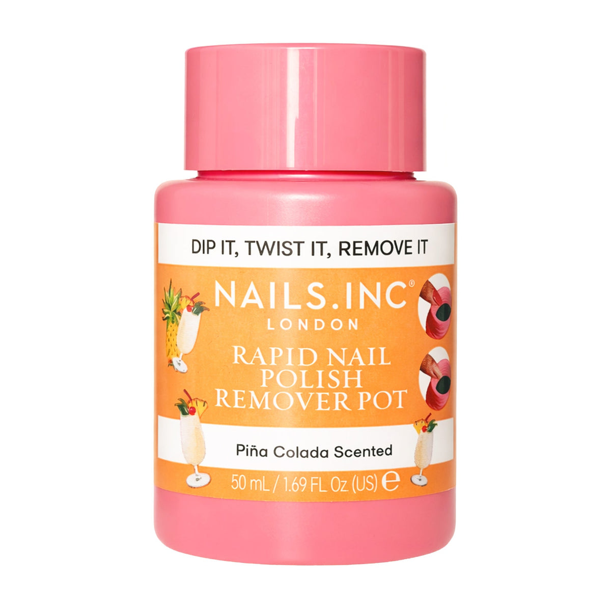 Nails.INC | Piña Colada Scented Rapid Nail Polish Remover Pot