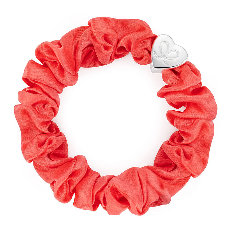 scrunchie neon peach