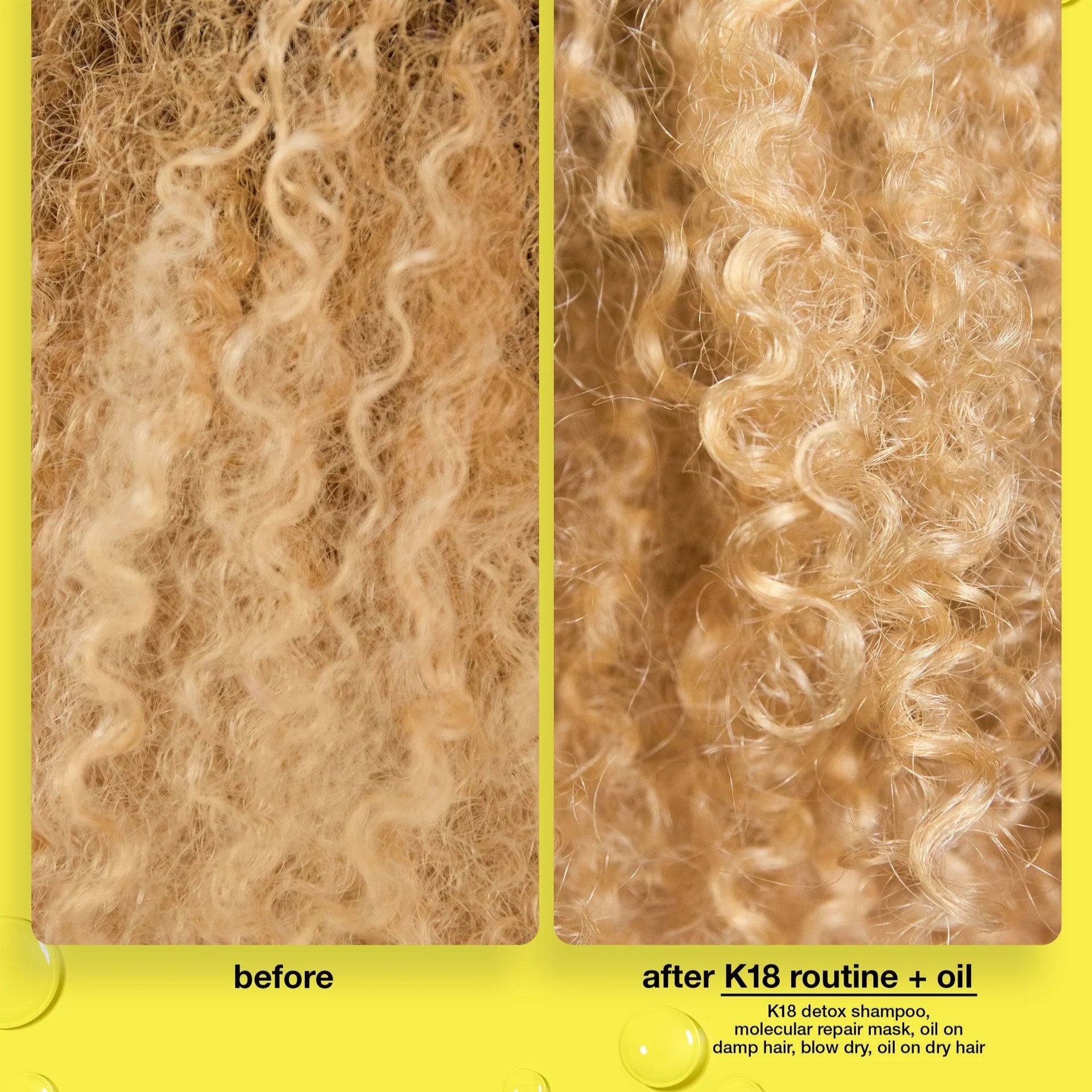 K18 Molecular Repair Hair Oil - Combat Damage, Add Shine