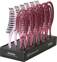 Rozčesávací kartáč na vlasy se zaobleným tělem Olivia Garden Fingerbrush Holiday 2025