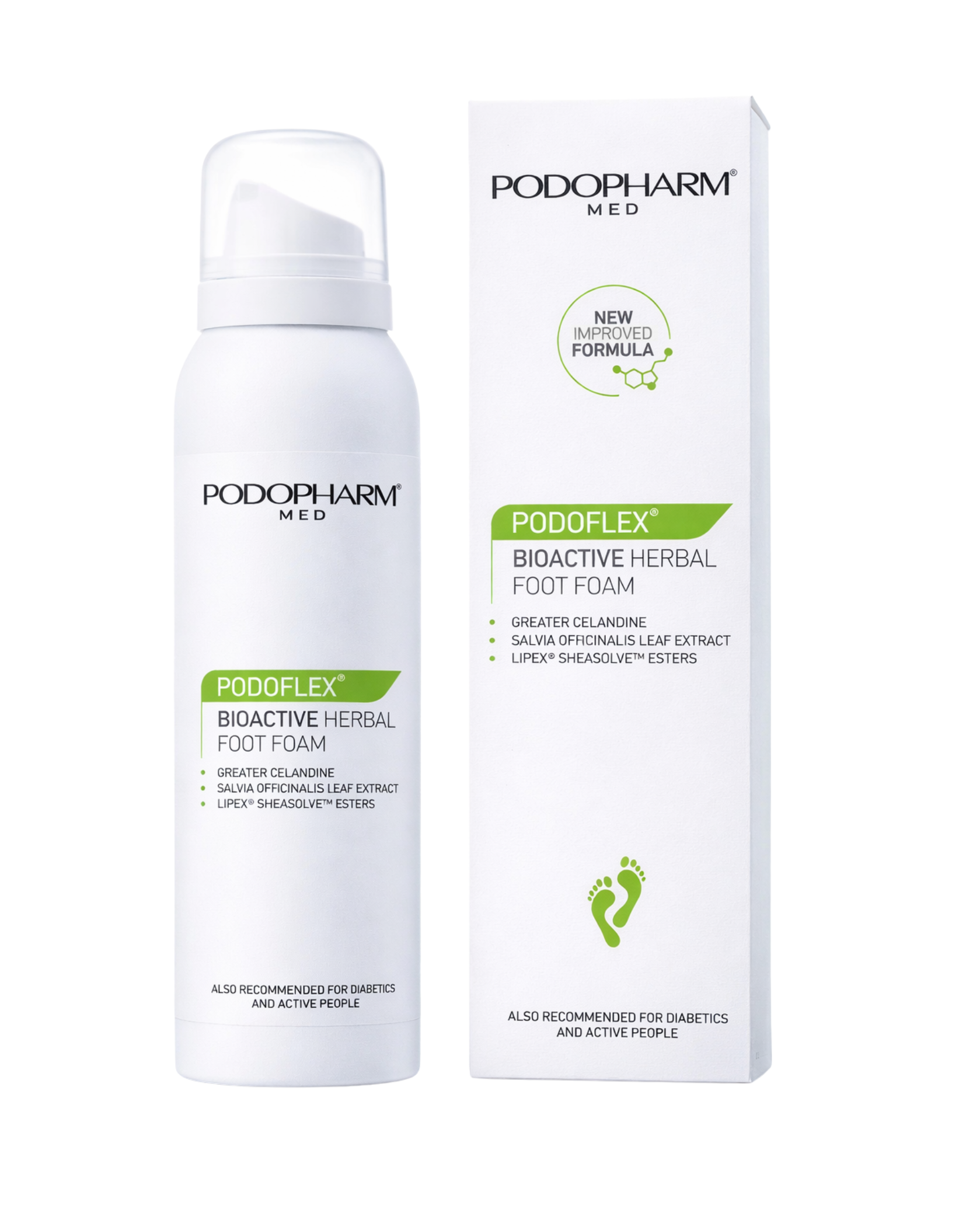 PODOPHARM PODOFLEX BIOACTIVE Herbal pěna na nohy 125ml