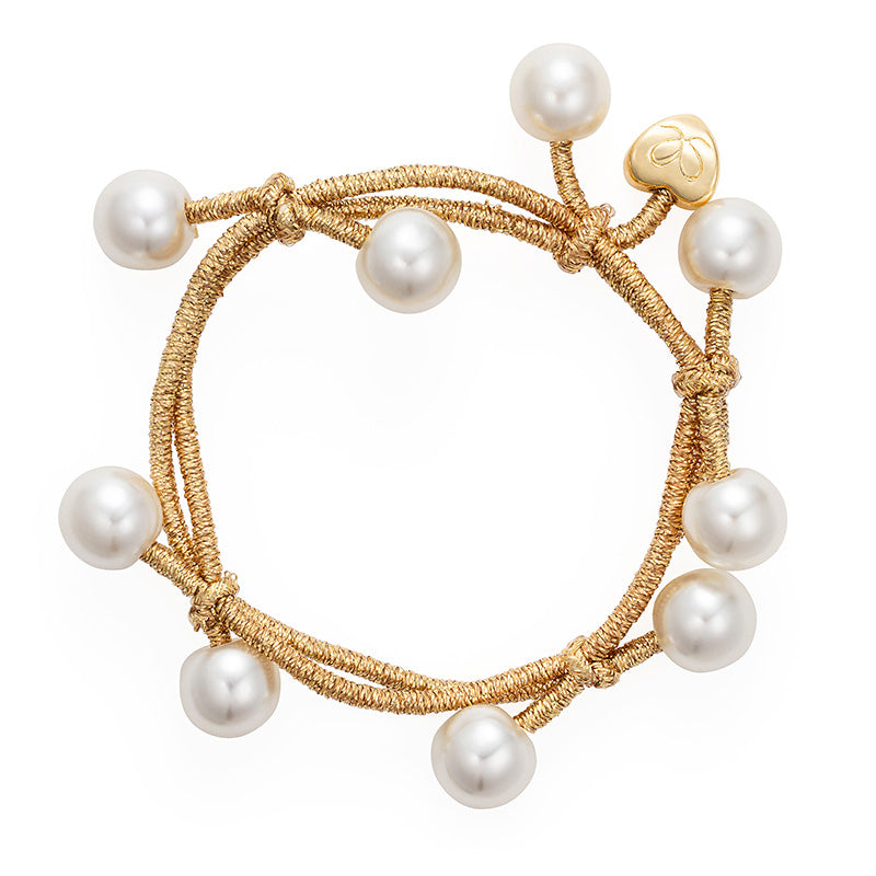 pearl cluster gold