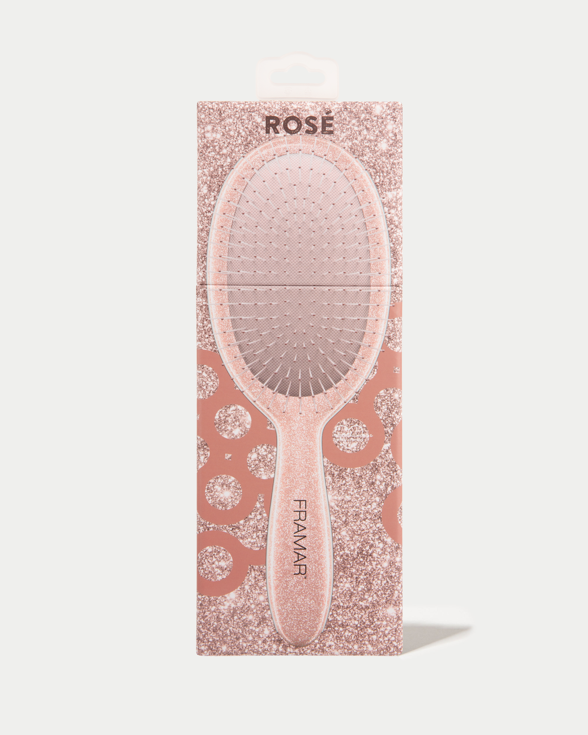 FRAMAR | Rose Gold Glitter – Detangle Brush