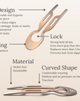 Nº1 HAIRPIN Steel | Rose Gold finish