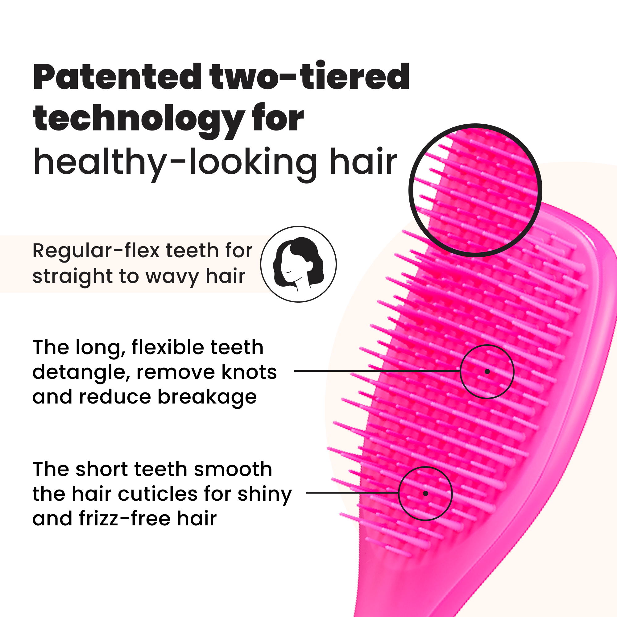 The Ultimate Detangler Electric Raspberry