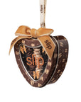 Skinny Scrunchie Tin Heart Ornament Betty