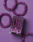 SLIP Skinny Scrunchies Dark Purple 4x