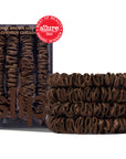 SLIP Skinny Scrunchies Dark Brown 4x