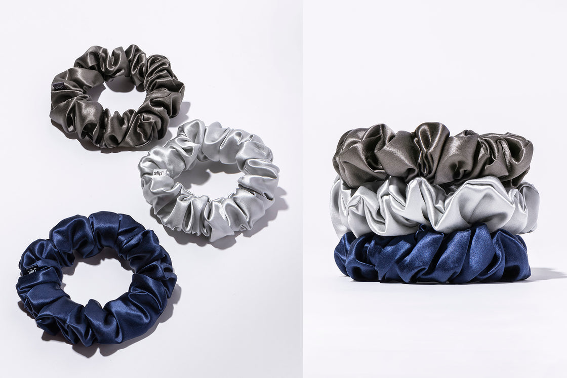 SLIP Large Scrunchies Midnight 3x