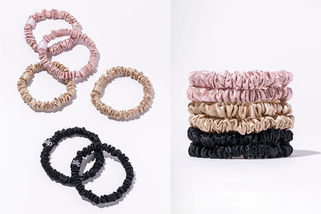 SLIP Skinny scrunchies Multi 6x