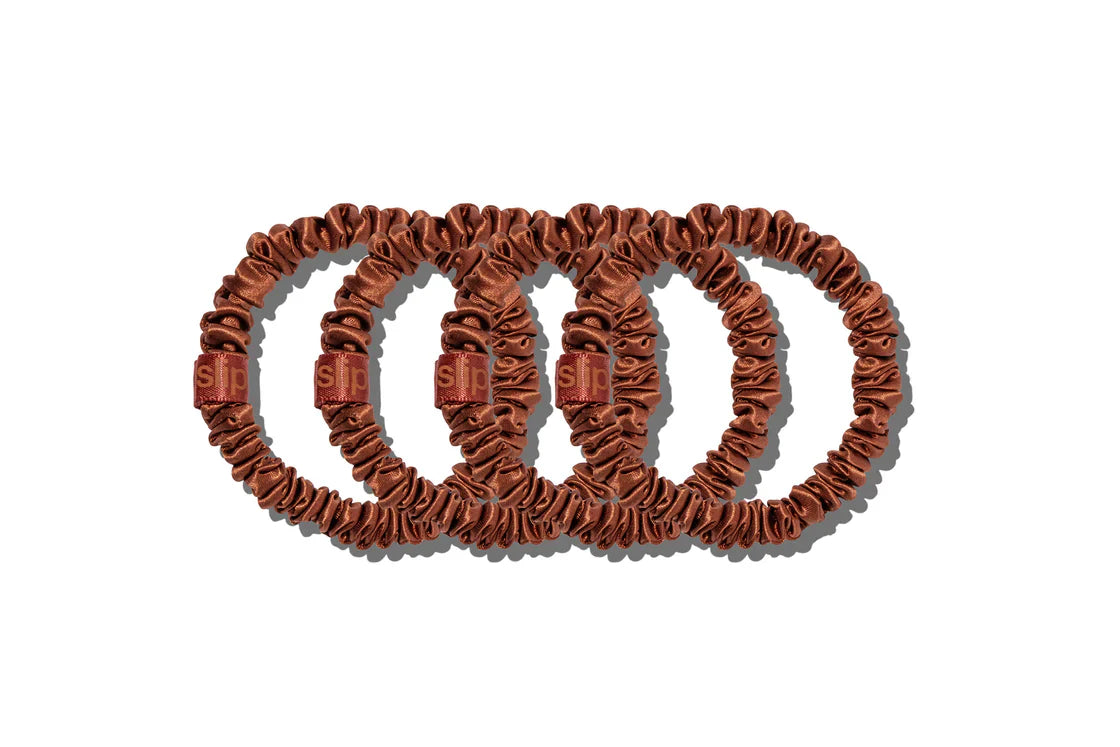 SLIP Skinny Scrunchies Auburn 4x