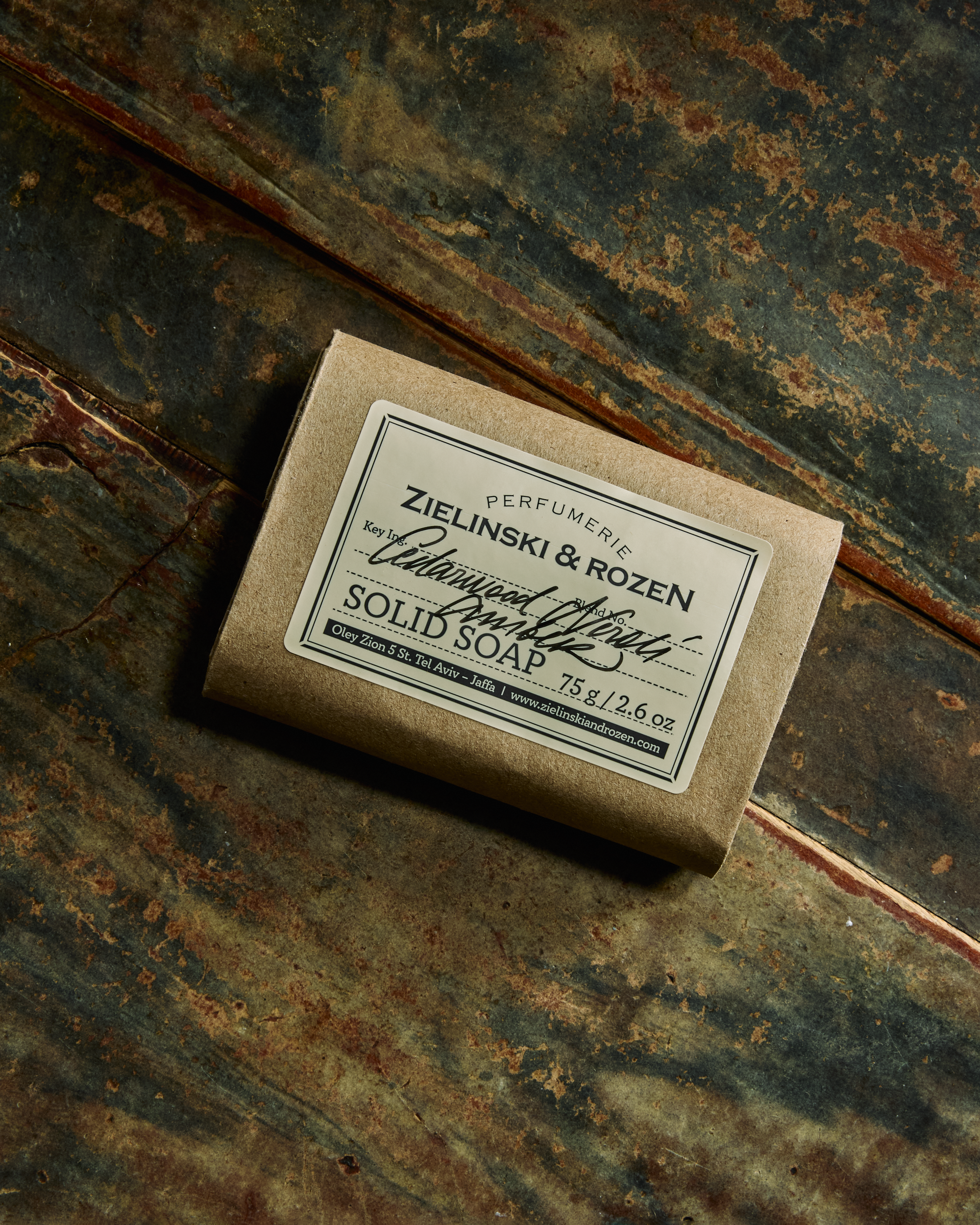 Zielinski &amp; Rozen | Solid Soap Cedarwood, Neroli, Amber 75 gr