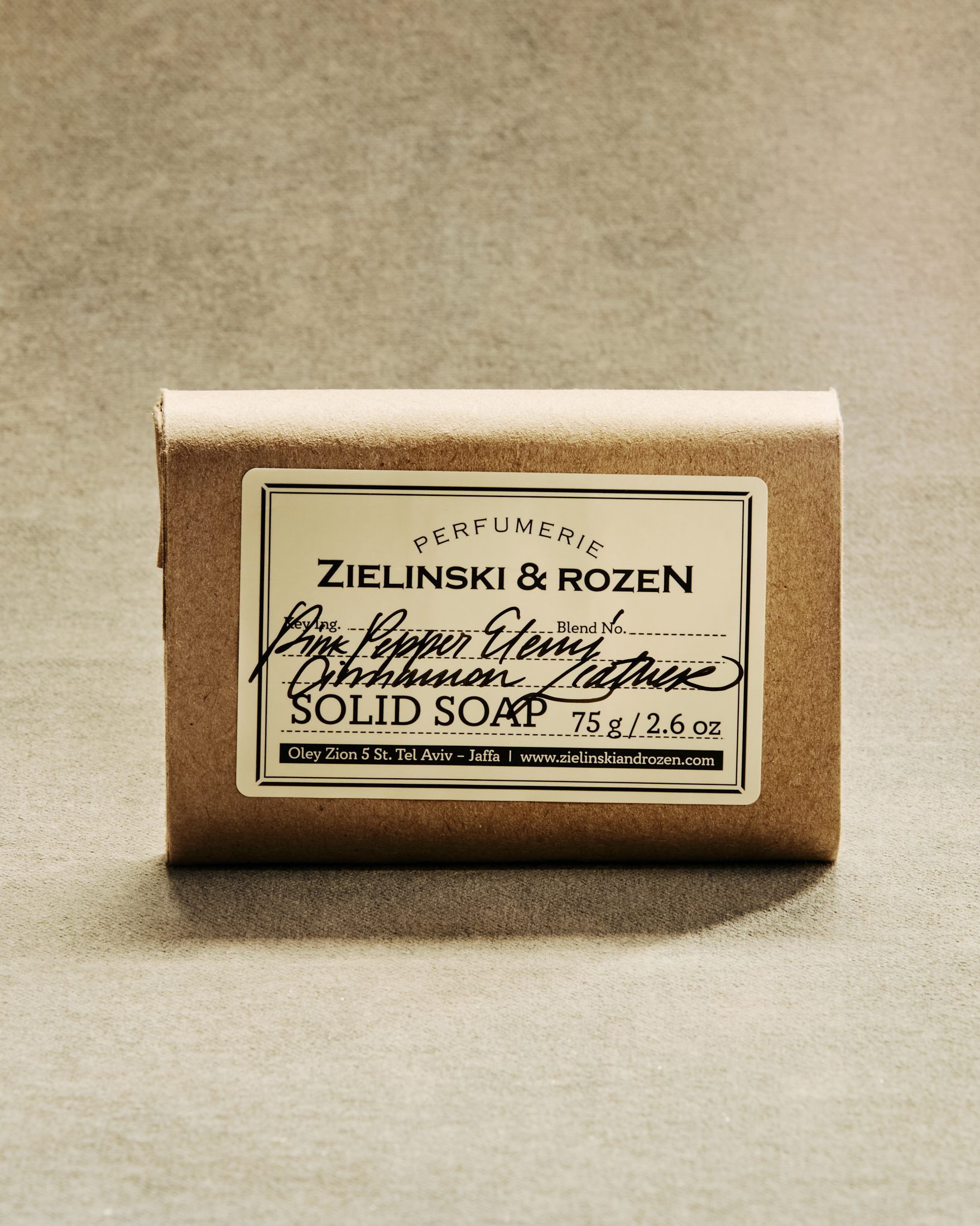 Zielinski &amp; Rozen | Solid Soap Pink Pepper, Elemi, Cinnamon, Leather
