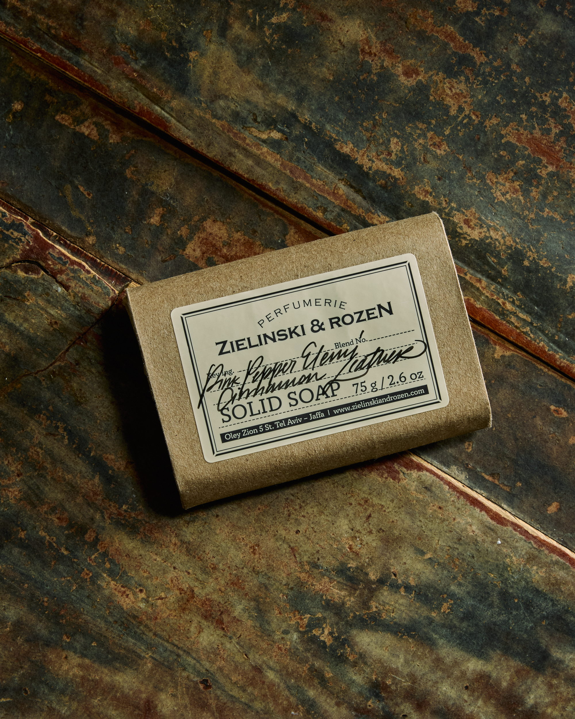 Zielinski &amp; Rozen | Solid Soap Pink Pepper, Elemi, Cinnamon, Leather