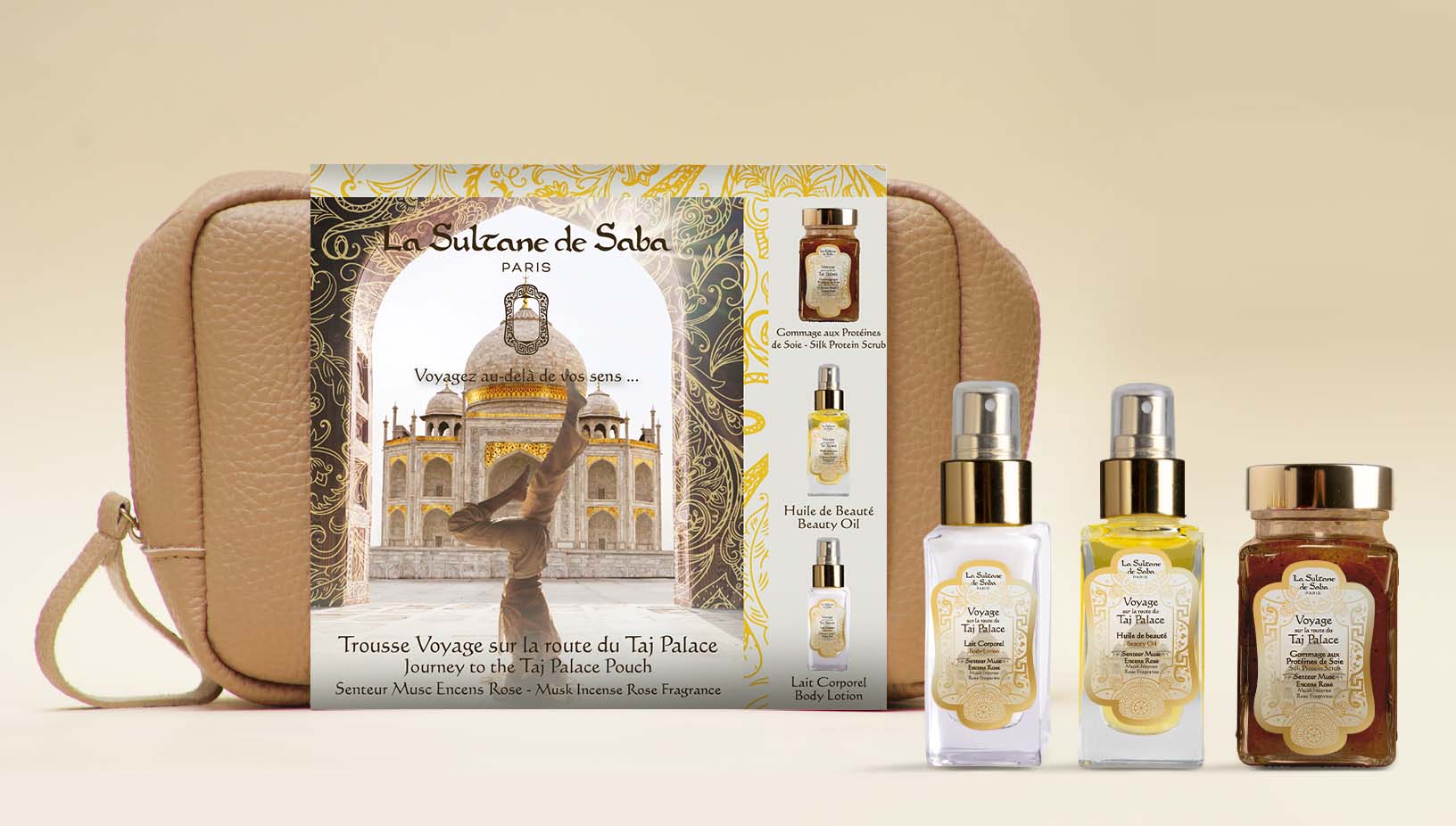 La Sultane de Saba | Sada Taj Palace | Body Gift Set - Musk Incense Rose Fragrance
