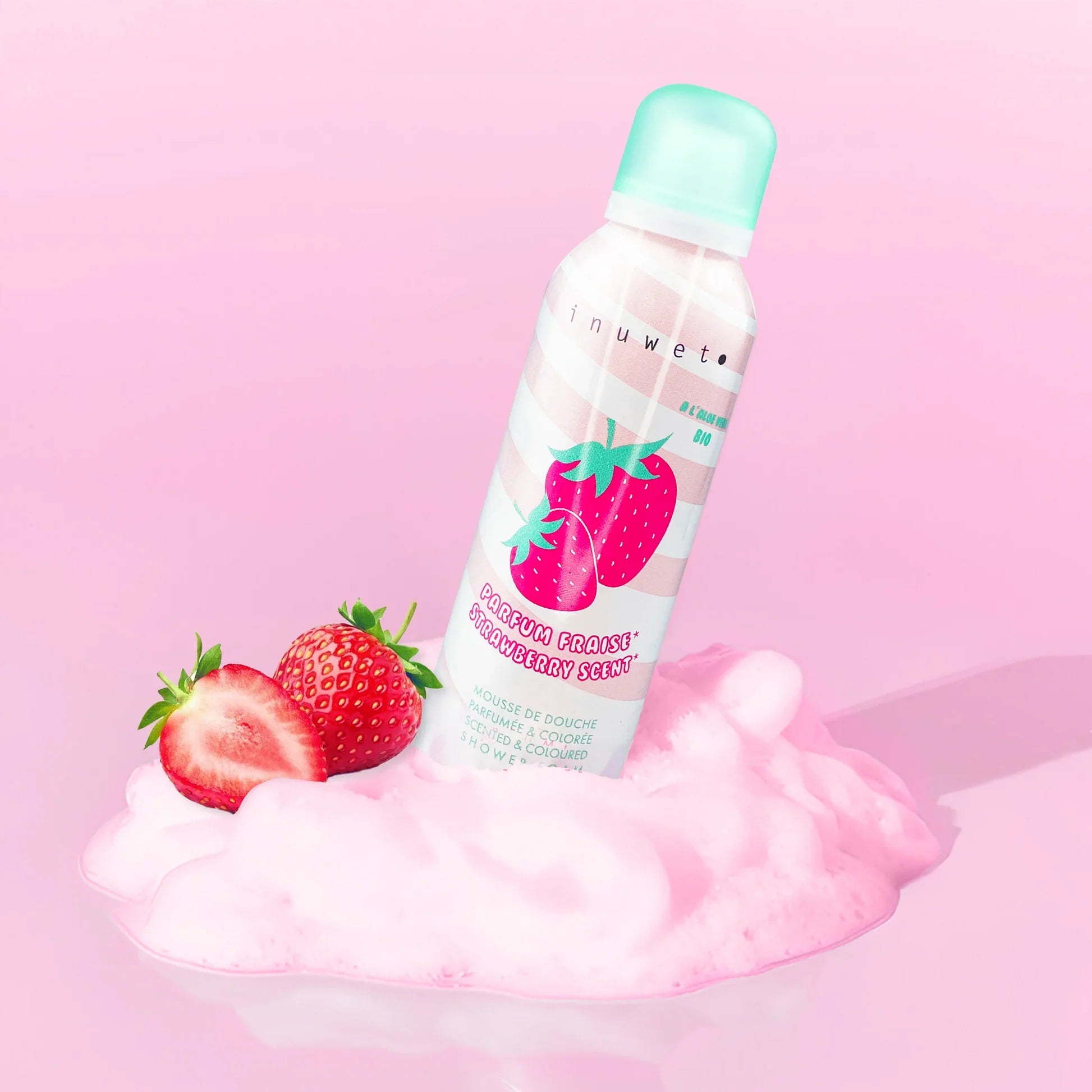 Inuwet Bath Set Strawberry Sweet Pink