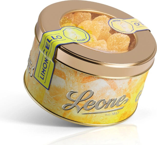 Leone 1857 Gelée – želé bonbony v plechové dóze, 150 g