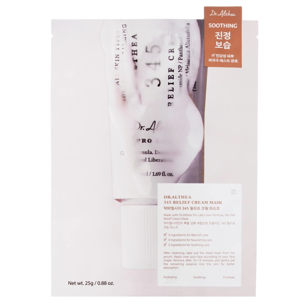 Dr. Althea 345 Relief Cream Mask – Zklidňující krémová plátýnková maska
